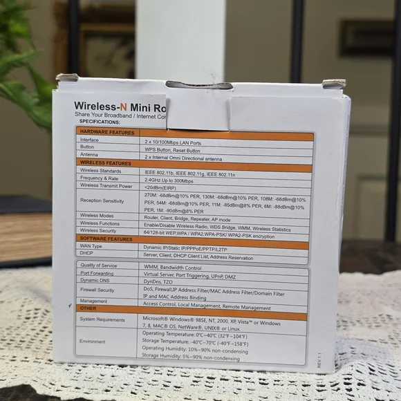 New Wireless-N Mini Router 300Mbps WiFi Repeater Signal Booster AP/Bridge - Picture 6 of 10
